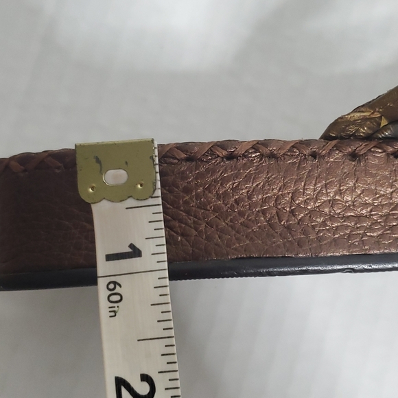 Vintage Brighton Womens Leather Slip On Sandals Sz 9M Thong Flip Flop Casual Y2K - Picture 11 of 11